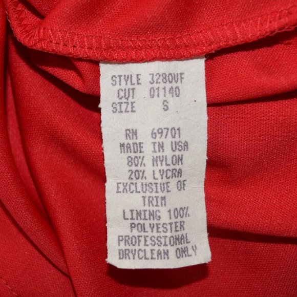 SUE WONG Black Red Mesh Ruched Midi Sheath Dress - Picture 8 of 9